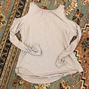 Long-Sleeved Cold-Shoulder Tee - Old Navy